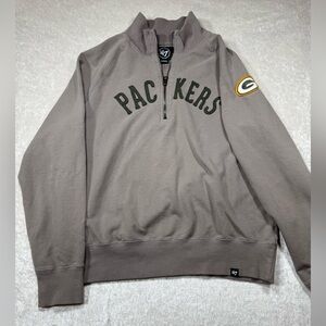 ’47 Brand Green Bay Packers Quarter Zip Sweatshirt Women’s L